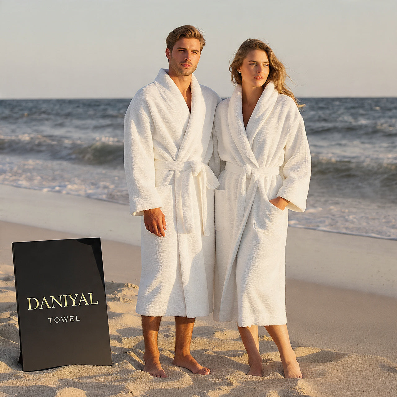 "Export Quality 100% Cotton Bath Robe – 5-Star Hotel | Luxury robe | Home use"