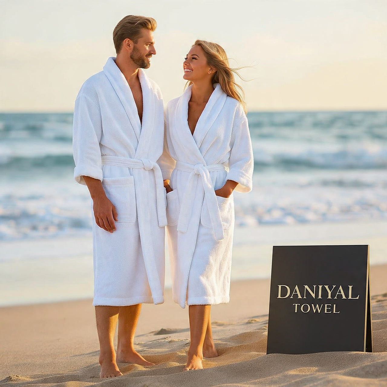 "Export Quality 100% Cotton Bath Robe – 5-Star Hotel | Luxury robe | Home use"