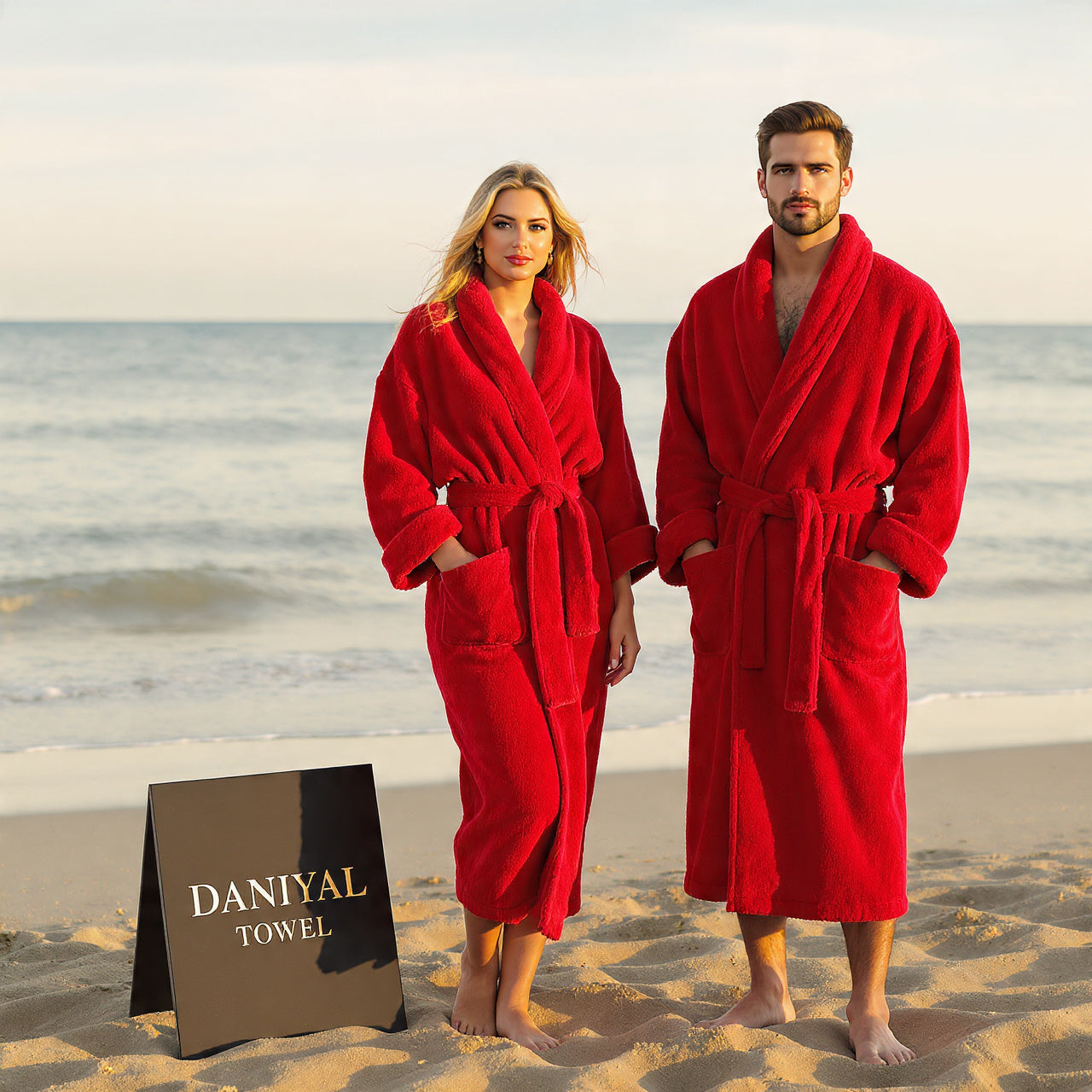 "Export Quality 100% Cotton Bath Robe – 5-Star Hotel | Luxury robe | Home use"